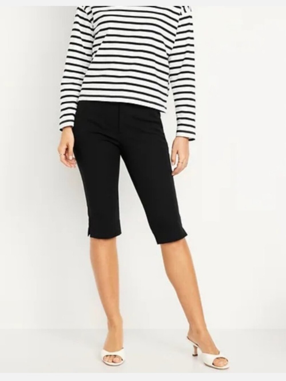 NWT Old Navy-Extra High-Waisted Polished Pixie Capri Pants-8 TALL